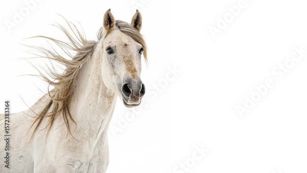 Obraz  horse looking at camera isolated on transparent background	