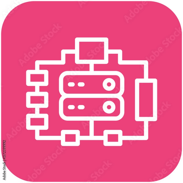 Fototapeta Data Modeling Icon