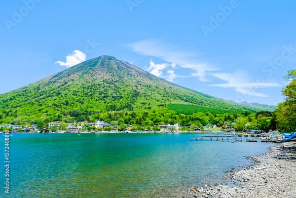 Fototapeta 中禅寺湖　男体山