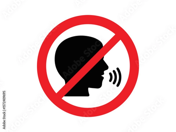 Fototapeta No talking sign
