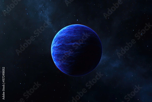 Fototapeta The Lonely Planet Watching From Deep Space Shadows