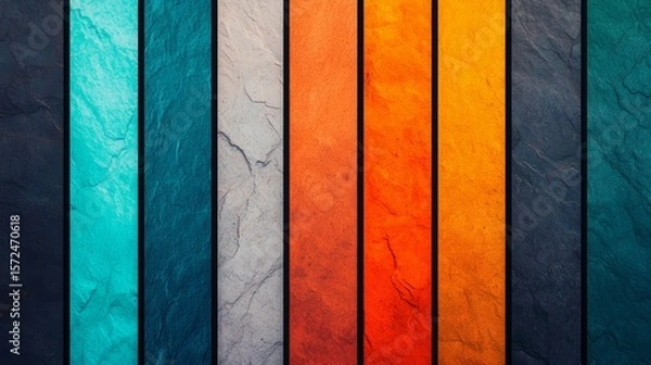 Fototapeta Artistic Timeline of Colors from Sunrise to Sunset in a Vibrant Vertical Format