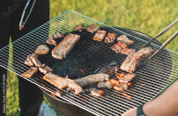 Obraz 캠핑에서의 바베큐