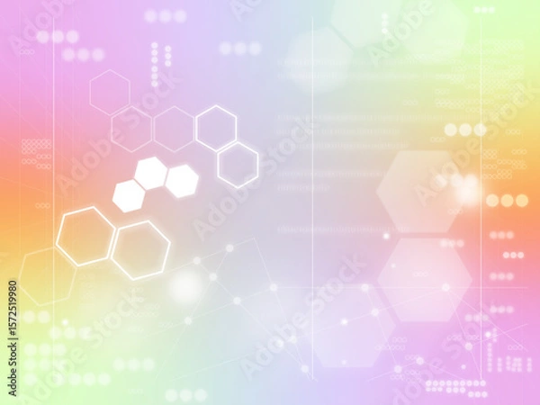 Fototapeta Cyber ​​​​material_background image_colorful