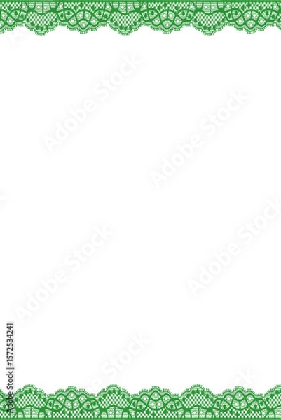 Fototapeta green background with rope border