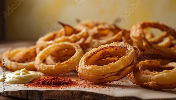 Fototapeta crispy onion ring