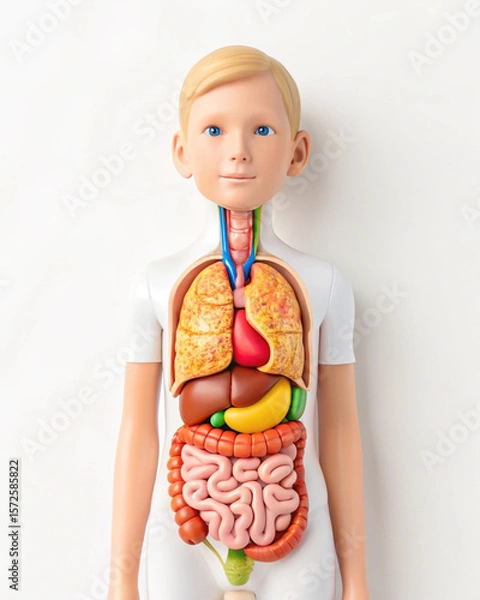 Obraz Children digestive system