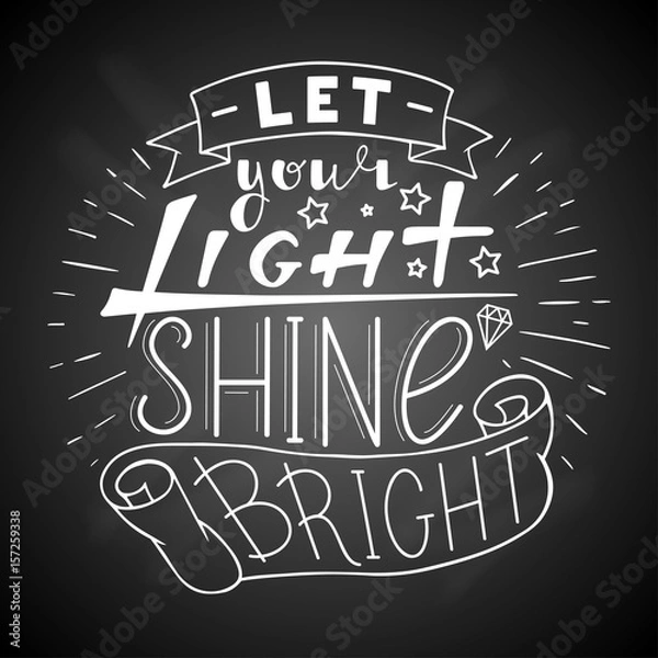 Obraz Let your light shine bright.