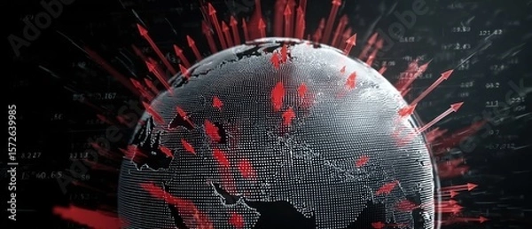 Obraz Global growth visualization