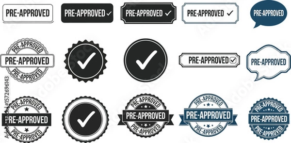 Fototapeta Pre approved vector design elements collection for business and marketing