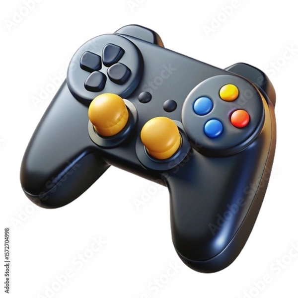 Fototapeta Game Controller Isolated on White