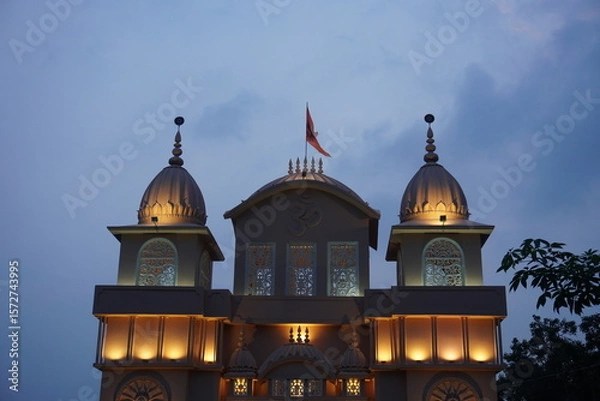 Fototapeta Traditional temple architecture modern interpretation of religious