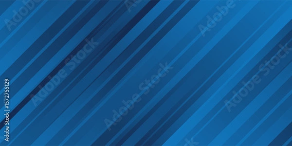Obraz Blue background with abstract box rectangle geometric shapes modern element for banner, presentation design and flyer