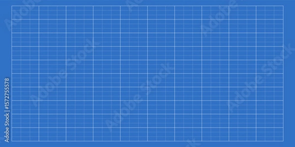 Obraz Blueprint graph paper background. Line grid pattern.