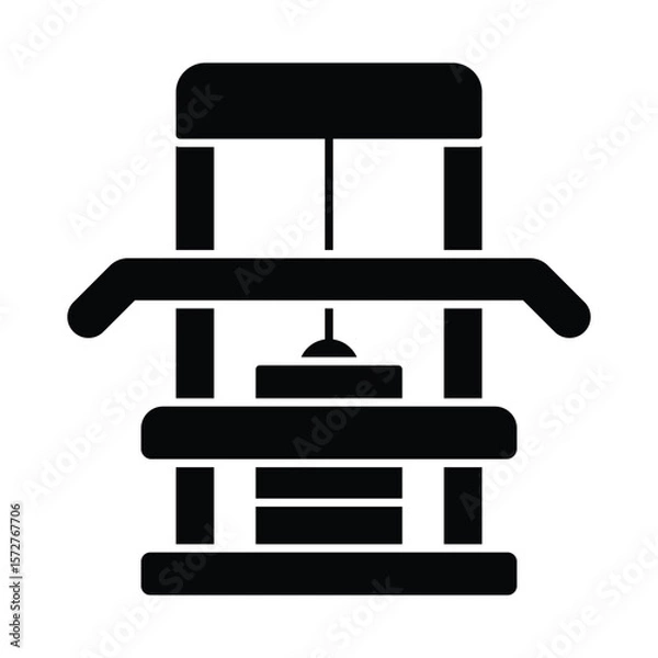 Fototapeta Butterfly machine Vector Icon which can easily modify or edit