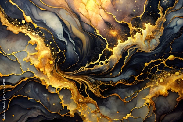 Obraz yellow and blue background