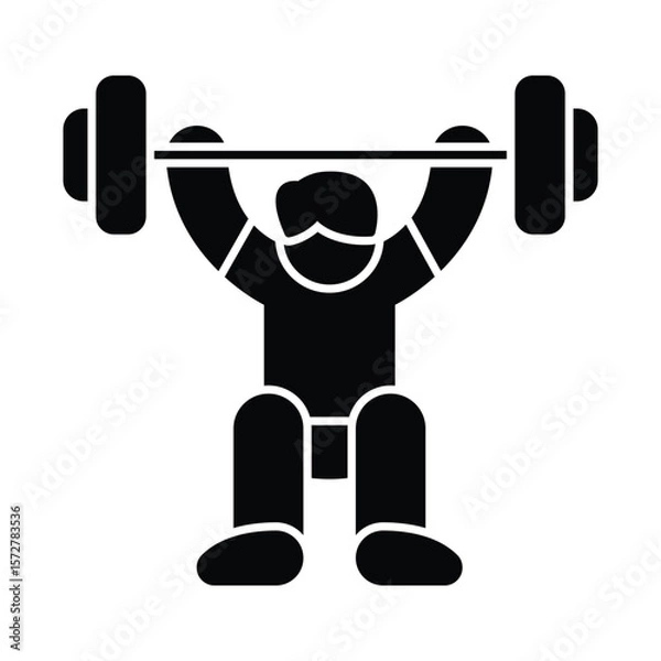 Fototapeta  Gym bench Vector Icon which can easily modify or edit