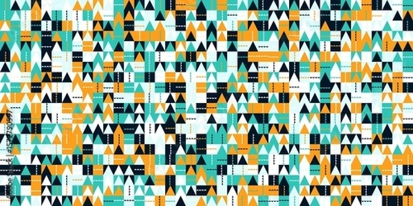 Obraz abstract seamless geometric background