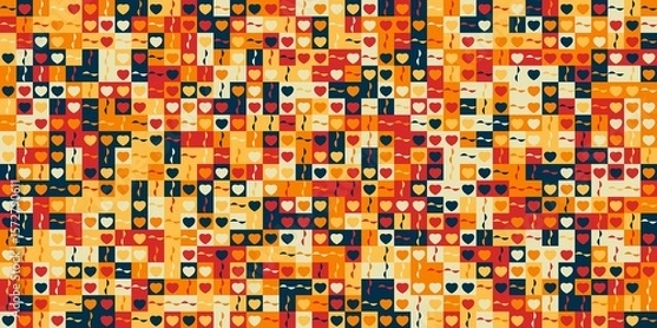 Fototapeta abstract seamless geometric background