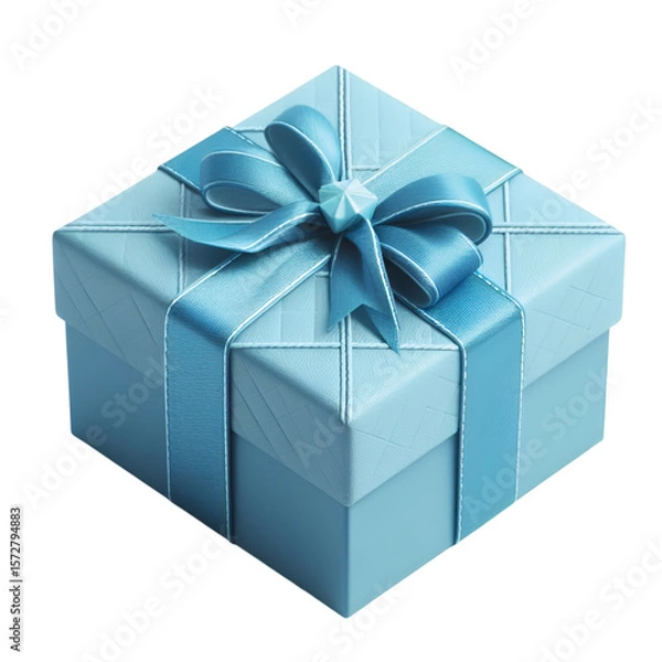 Obraz a blue gift box vector