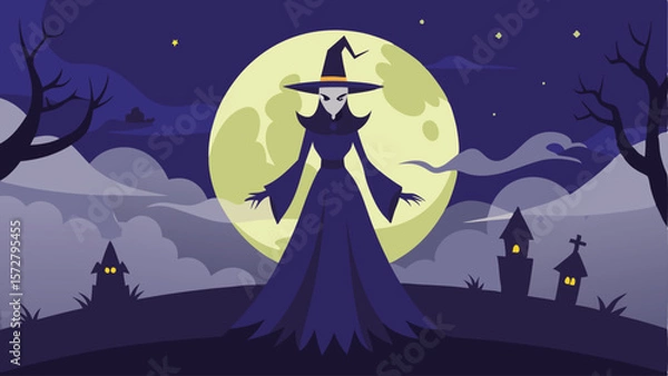 Obraz Simple Halloween background vector illustration.
