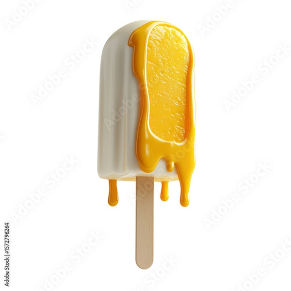 Obraz ice cream bar with mango drizzle
