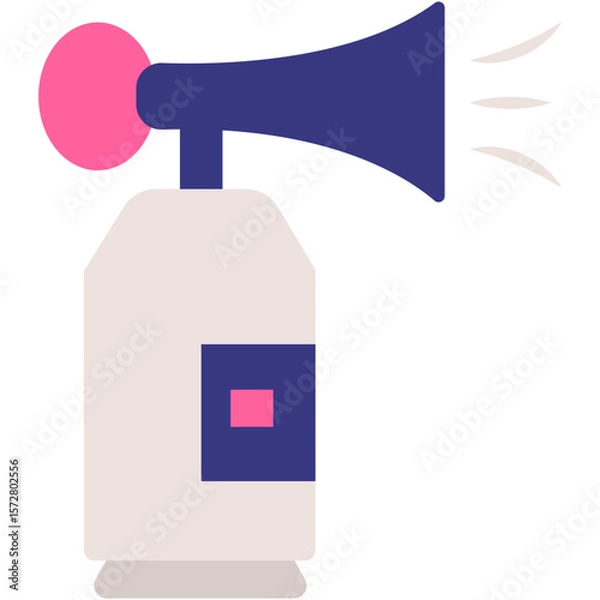Fototapeta April Fool's Day. April. April Fool's day celebration. April fun is full of jokes. Celebrate April Fool's Day with a trumpet and a clown hat. celebrate the month of April