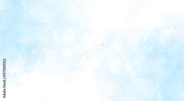 Fototapeta Abstract watercolor painting background. Modern watercolor background in blue color with liquid fluid texture for backgrounds, covers, posters, ads, banners, websites.