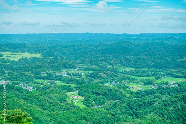 Obraz 君津市 鹿野山九十九谷展望公園からの景色