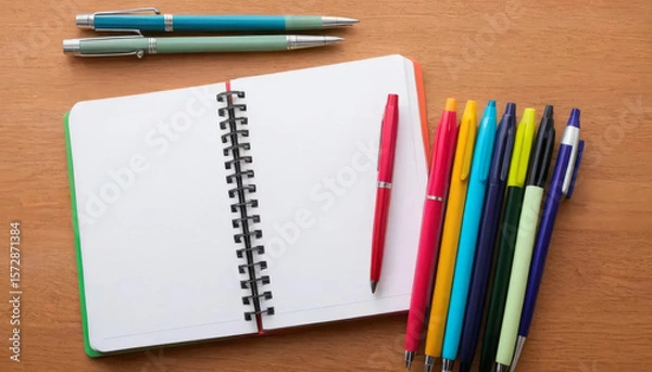 Obraz notebook and pen