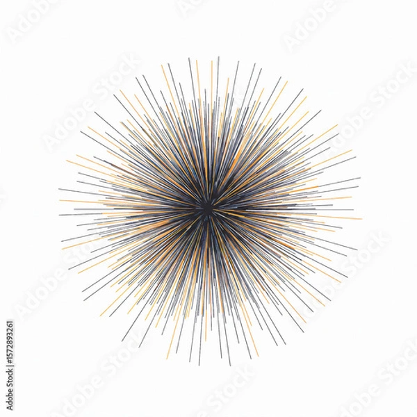 Fototapeta Abstract Radial Line Burst – Vector