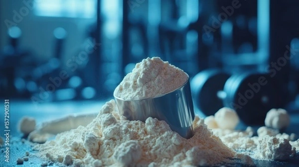 Obraz whey protein with protein shake