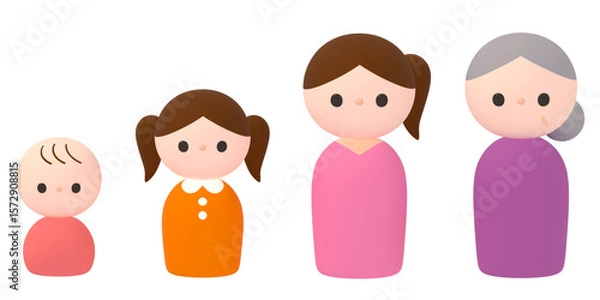 Obraz 女性の成長アイコン