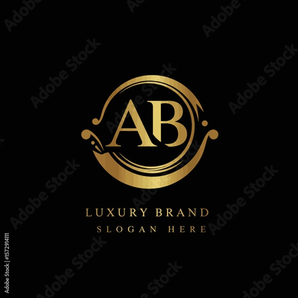 Fototapeta A stylish white script 'aa' monogram is elegantly framed within a minimalist house outline against a striking black background, perfect for branding.