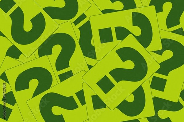 Obraz Grüner Kartenhaufen