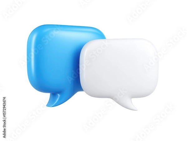 Fototapeta 3d speech bubble icon.
