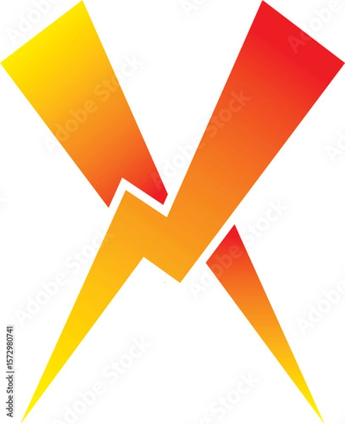 Obraz Power Energy Lightning X Logo