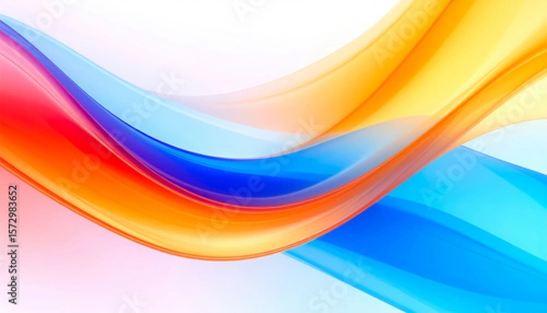 Fototapeta abstract colorful wave seamless background design for text