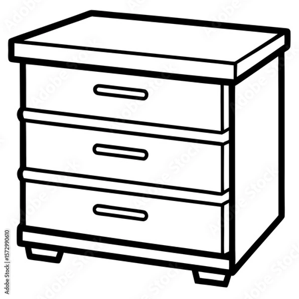 Obraz Cajón line art vector