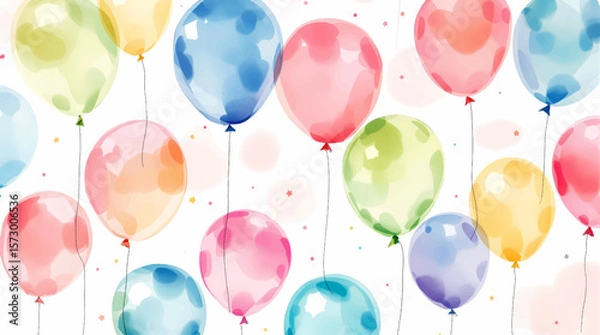 Obraz colorful balloons background