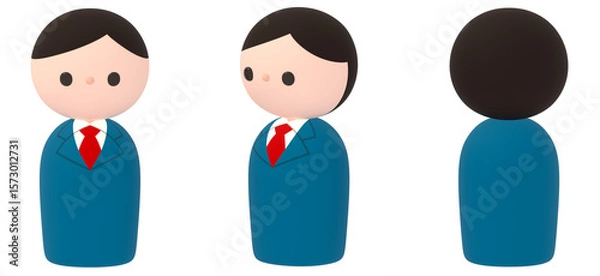 Obraz ビジネス男性アイコン