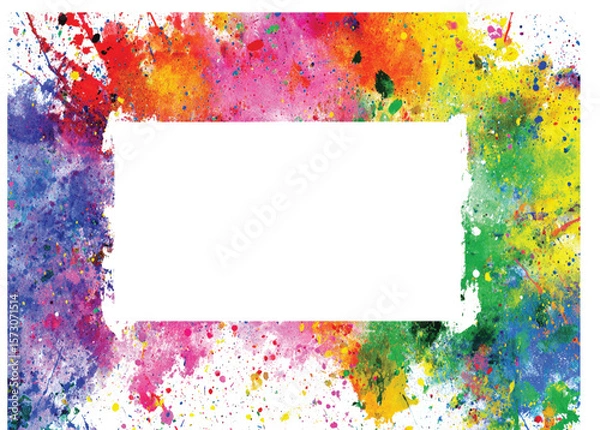 Fototapeta Color Explosion Abstract Art with Copy Space