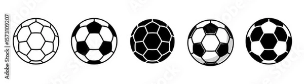 Fototapeta Soccer ball icon. football simple black style, Vector illustration