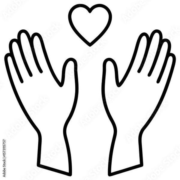Obraz hand holding heart