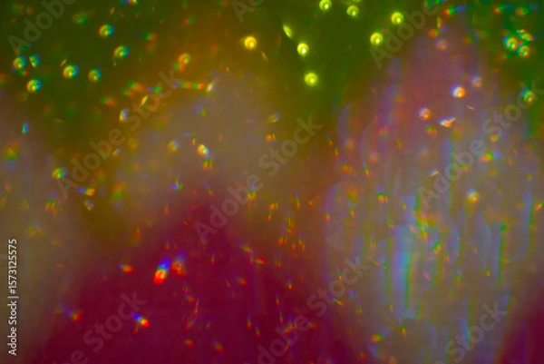 Fototapeta abstract background colored lights bokeh defocused circles and lines