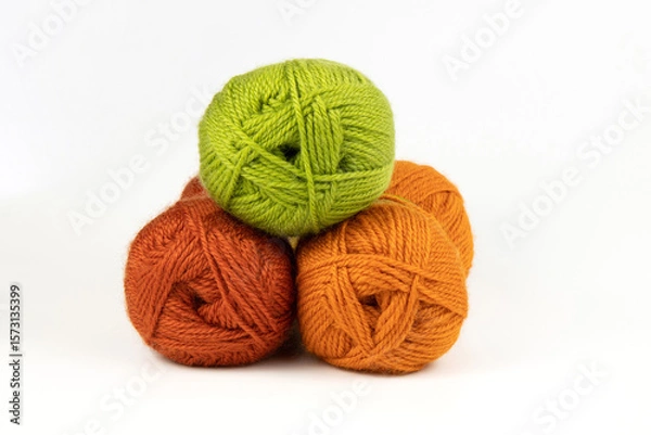 Fototapeta knitting yarn balls