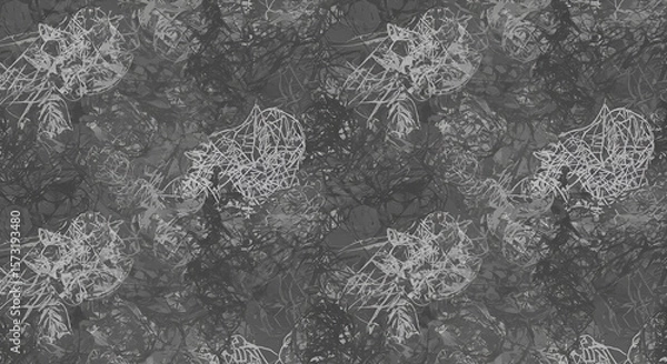 Obraz Abstract Gray Scribble Pattern