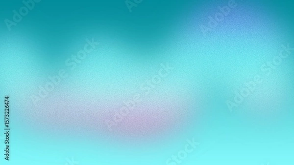 Obraz Soft Aqua Gradient Background, Textured Teal and Blue Abstract