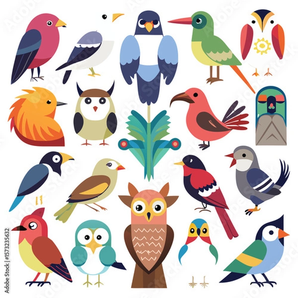 Obraz seamless pattern with birds