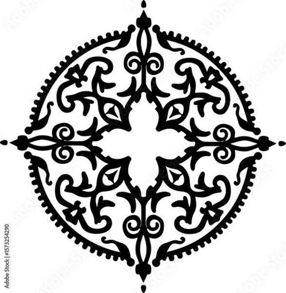 Fototapeta Abstract Tribal Crest Tattoo Vector" bundle graphics
